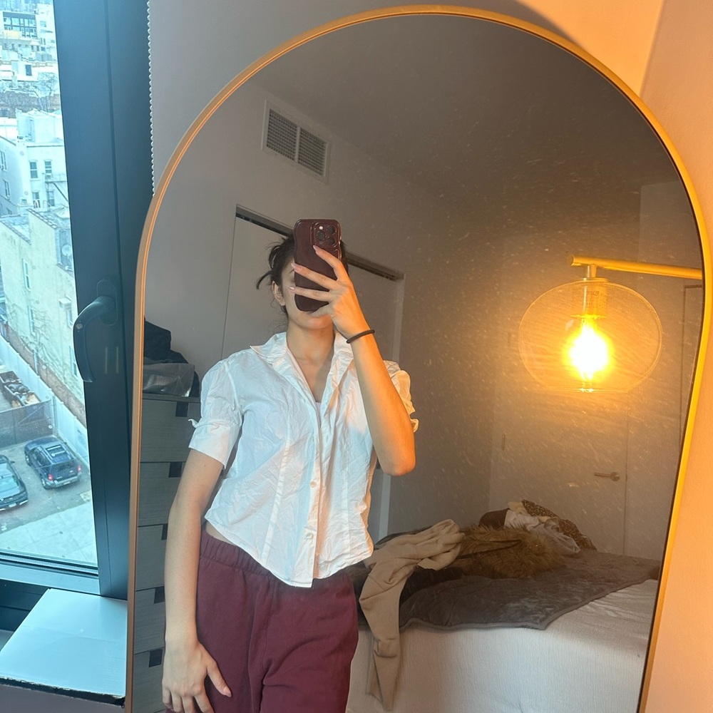 The Row White Button Down Shirt